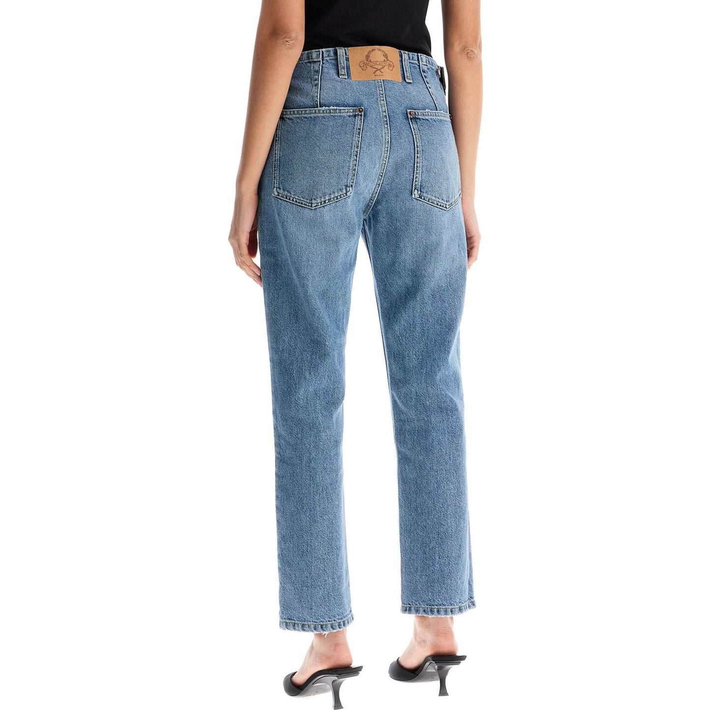 Moschino slim fit jeans with adjustable waistband Jeans Moschino Slate Gray