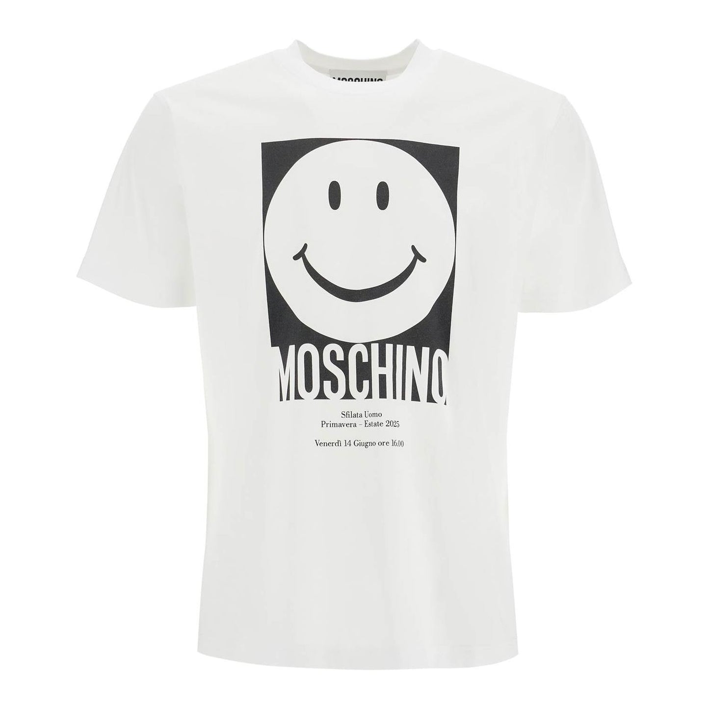 Moschino 'smiley print t-shirt Topwear Moschino Beige