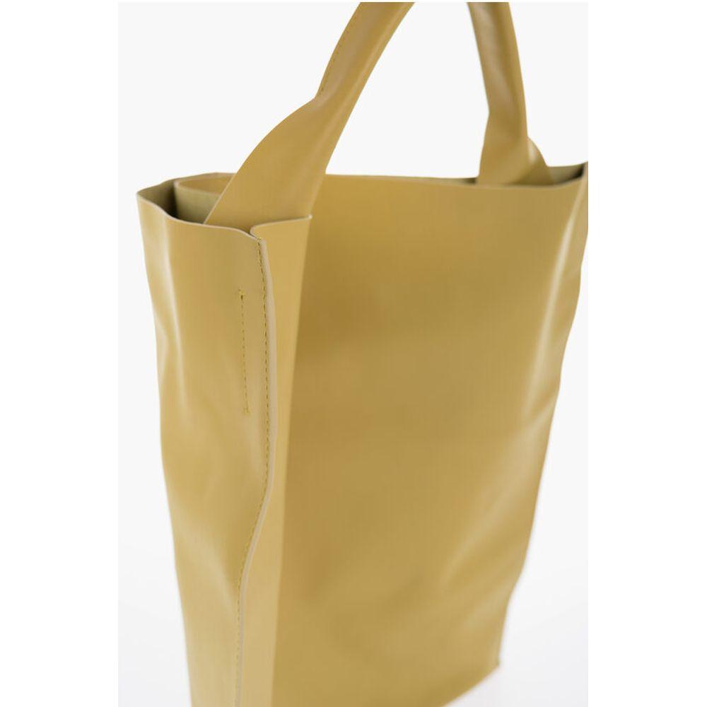 Jil Sander Jil Sander Leather Shopping Bag with Inner Pocket JIP617253GD 1728,74866327712,Bags,Jil Sander,New with tags,Tote Bags - Women - Bags,Women,Women - Bags,Yellow