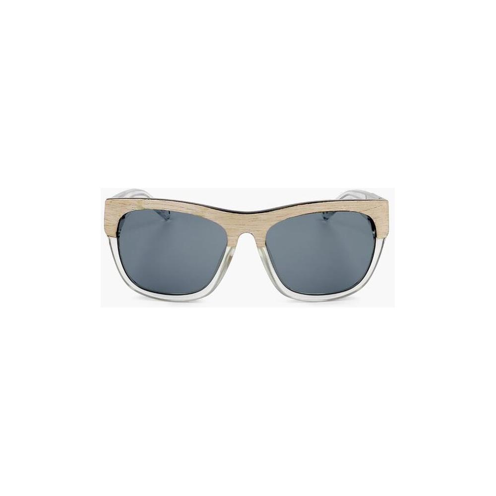 Linda Farrow Linda Farrow PHILLIP LIM Wayfarer Sunglasses with Wood Effect Detail LIP687001GD 1728,74866327712,Linda Farrow,Men,New with tags,Sunglasses for Men - Sunglasses,White