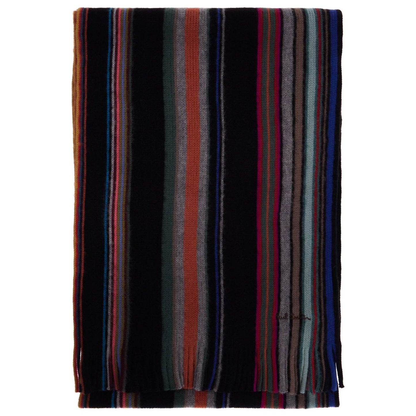Paul Smith multicolored striped wool scarf Scarves Hats & Gloves Paul Smith Black