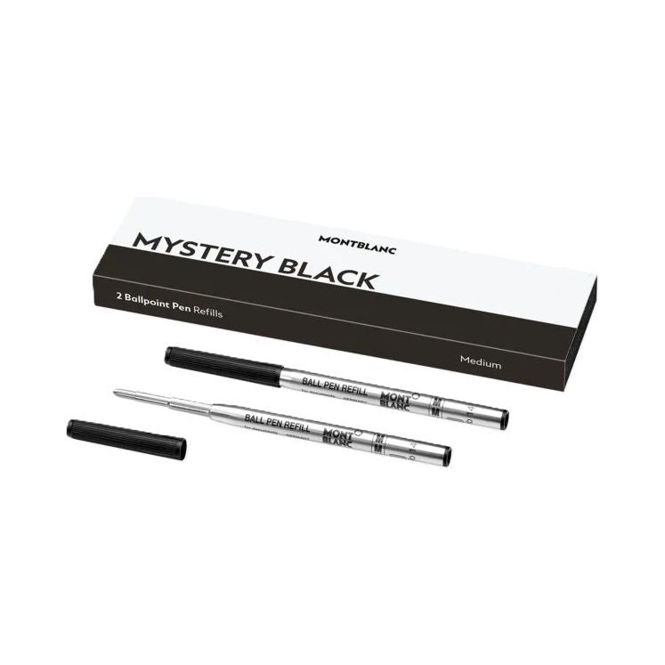 MONTBLANC Mod. MISTERY BLACK - BALLPOINT PEN REFILLS - MEDIUM - 2 PCS FASHION ACCESSORIES MONTBLANC Dark Slate Gray