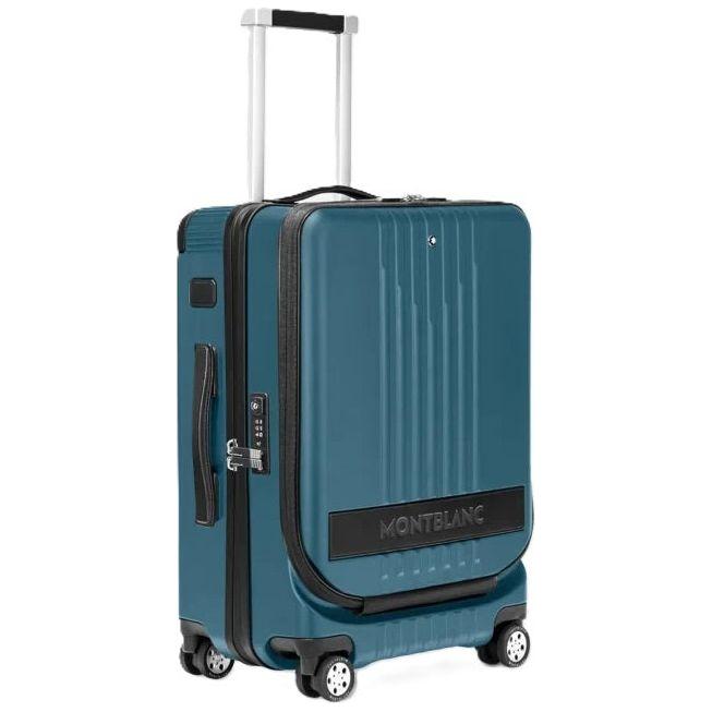 MONTBLANC LEATHER MOD. CABIN TROLLEY WITH FRONT POCKET - 38X55X23 (37 L) FASHION ACCESSORIES MONTBLANC Dark Slate Gray