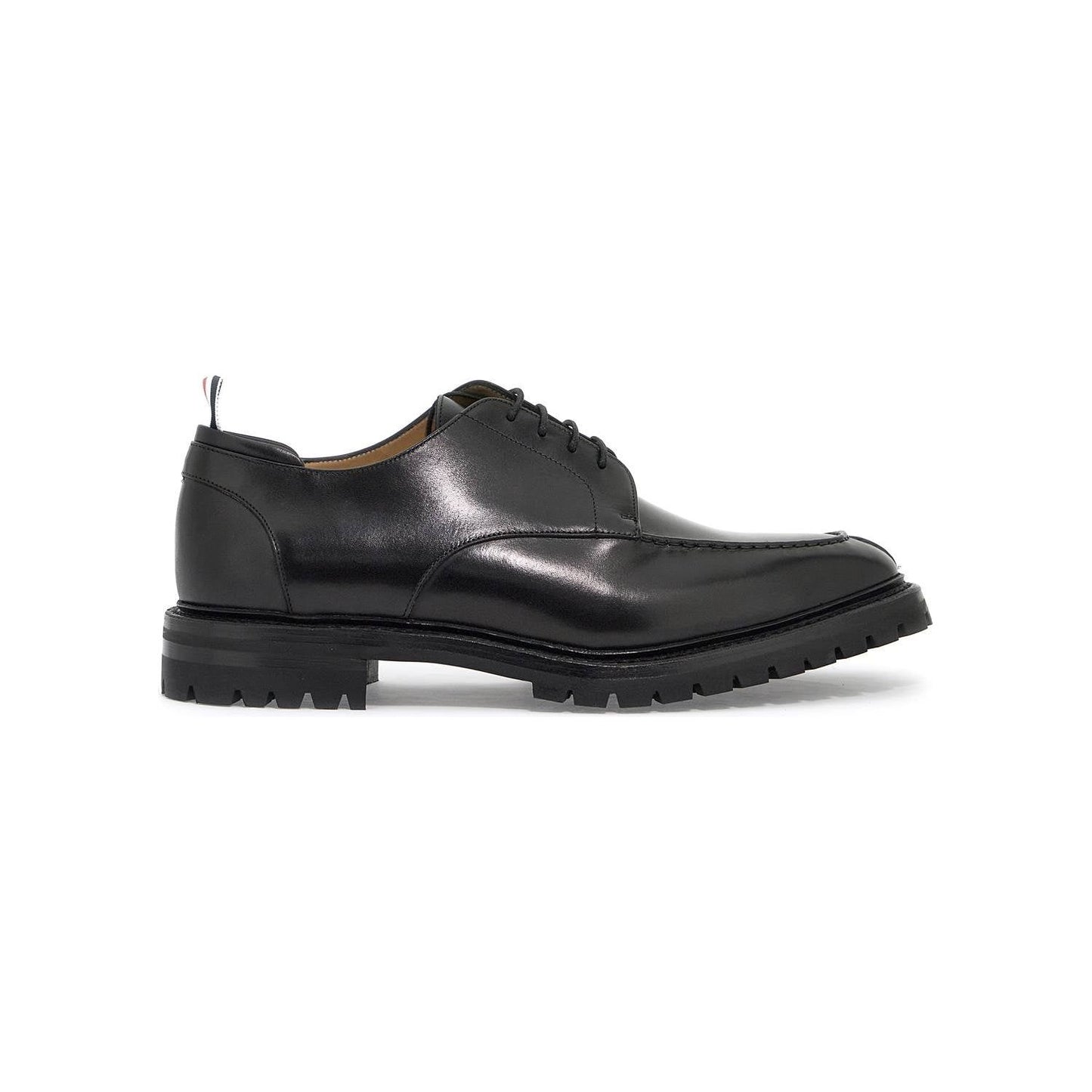 Thom Browne Derby Apron Stitch in pelle liscia Lace-ups Thom Browne Dark Slate Gray
