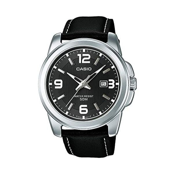 CASIO COLLECTION Mod. BOLD DATE - LEATHER, BLACK WATCHES CASIO COLLECTION & VINTAGE Light Gray