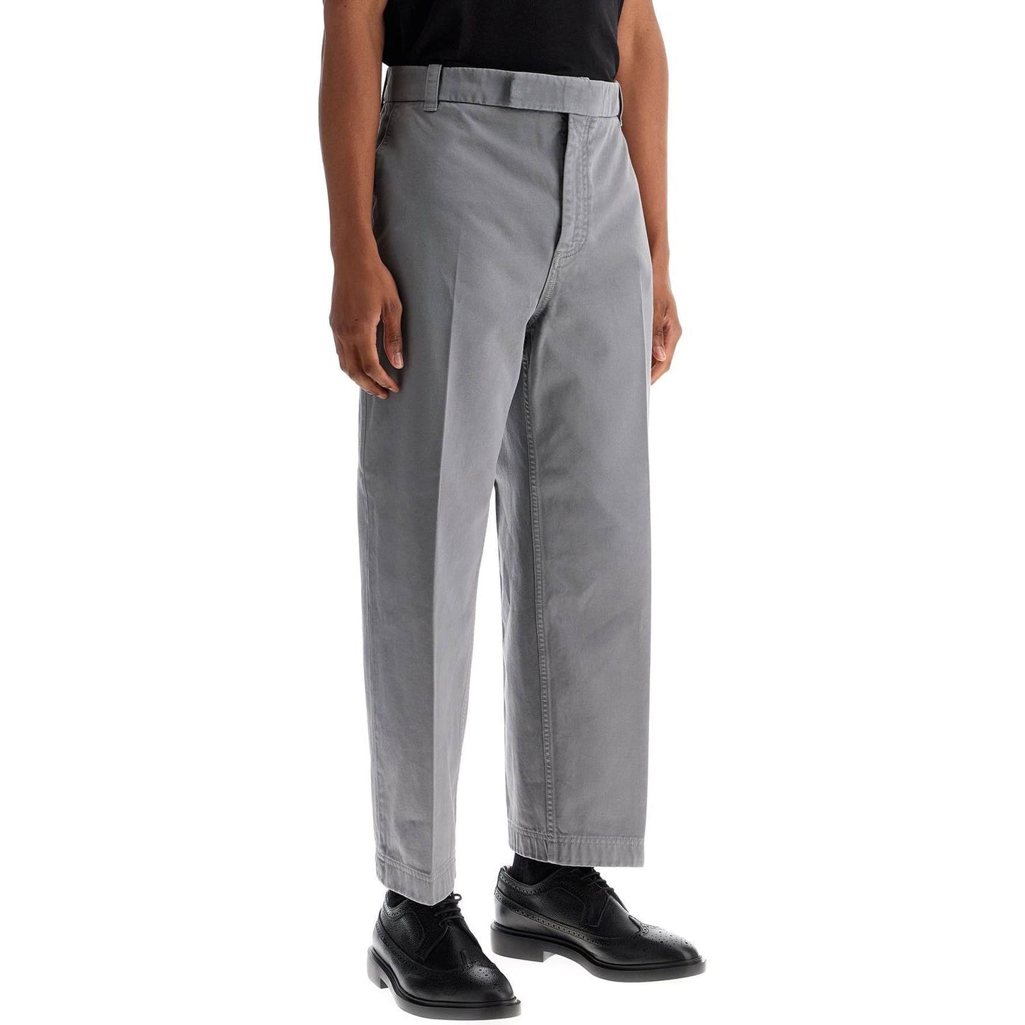 Thom Browne medium grey cotton chino utility pants