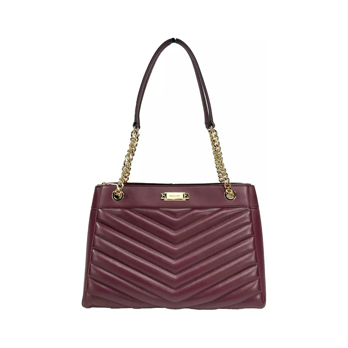 Michael Kors Michael Kors Whitney Medium Chain Shoulder Bag Purse Oxblood 7323 1728,67346104480,Michael Kors,New with tags,Shoulder Bags - Women - Bags