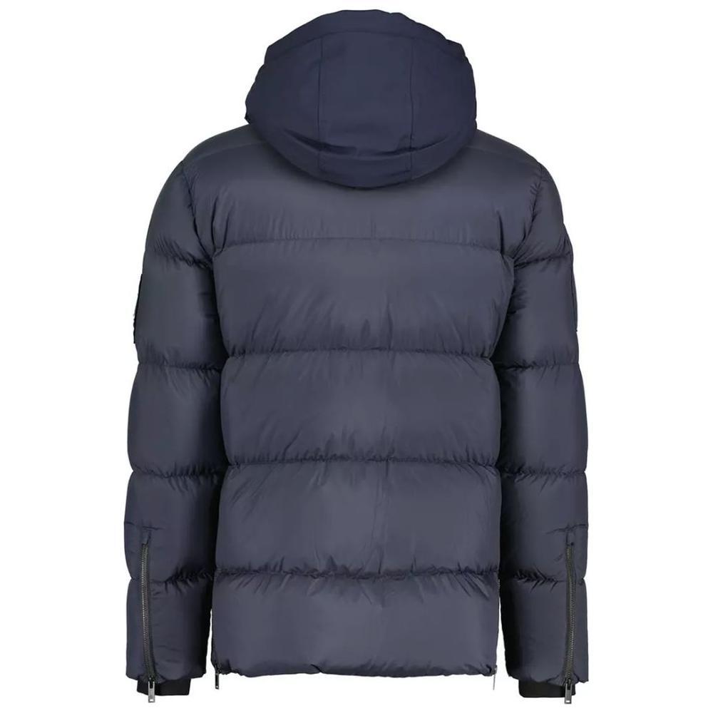 Moose Knuckles Moose Knuckles Blue Nylon Jacket 1728,67346170016,Blue,Clothing,Jackets - Men - Clothing,Men,Men - Clothing,Moose Knuckles,New with tags,XL MO-14450-XL
