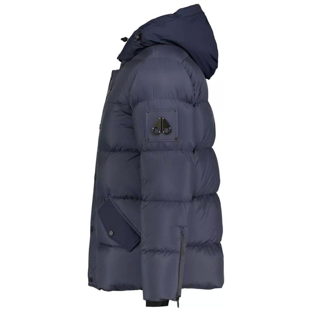 Moose Knuckles Moose Knuckles Blue Nylon Jacket 1728,67346170016,Blue,Clothing,Jackets - Men - Clothing,Men,Men - Clothing,Moose Knuckles,New with tags,XL MO-14450-XL