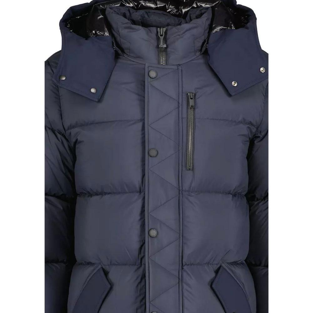 Moose Knuckles Moose Knuckles Blue Nylon Jacket 1728,67346170016,Blue,Clothing,Jackets - Men - Clothing,Men,Men - Clothing,Moose Knuckles,New with tags,XL MO-14450-XL