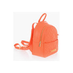 Moschino Moschino LOVE Quilted Faux Leather Backpack with Matched Pouch MOP483449GD 1728,74866327712,Backpacks - Women - Bags,Bags,Moschino,New with tags,Orange,Women,Women - Bags