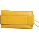 Patrizia Pepe Yellow Leather Shoulder Strap Top Handle Bag Patrizia Pepe Goldenrod