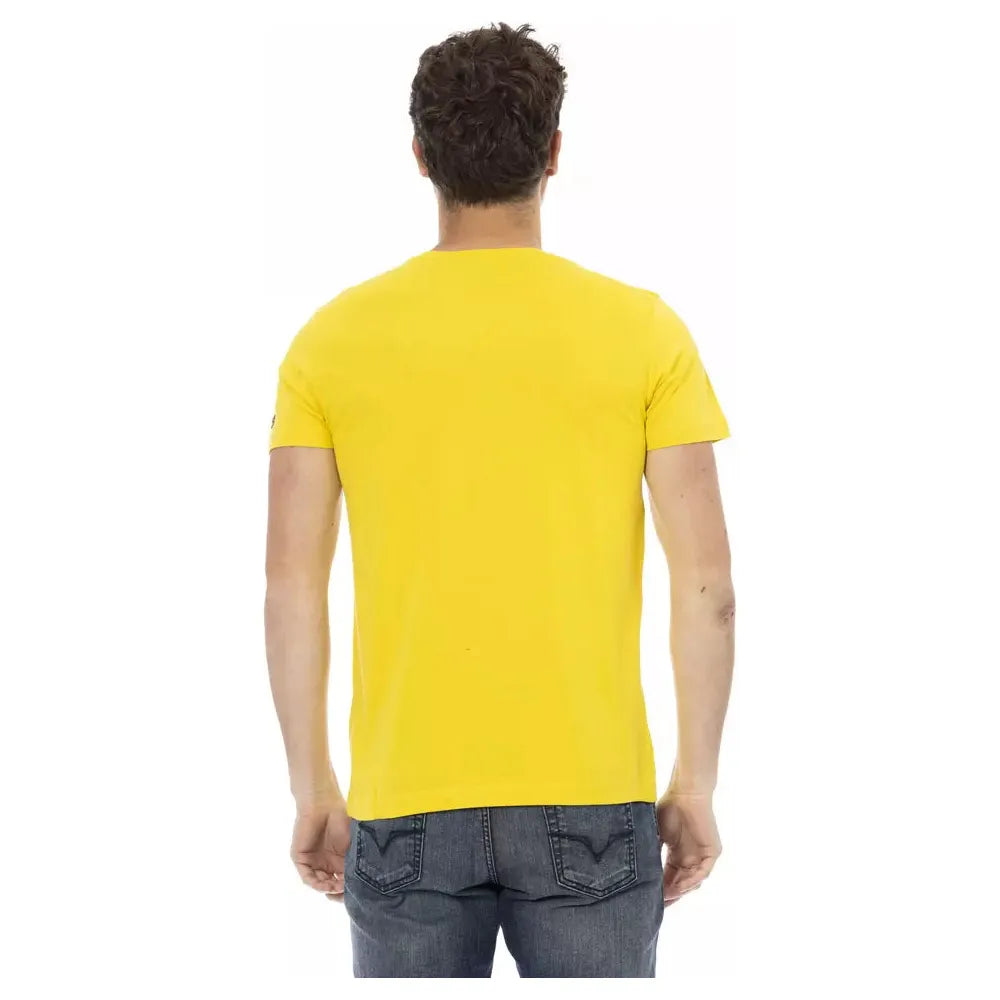 Trussardi Action Trussardi Action Yellow Cotton Men T-Shirt TR-22717-M 1728,67345744032,L,M,Men,New with tags,T-Shirts - Men - Clothing,Trussardi Action,Yellow