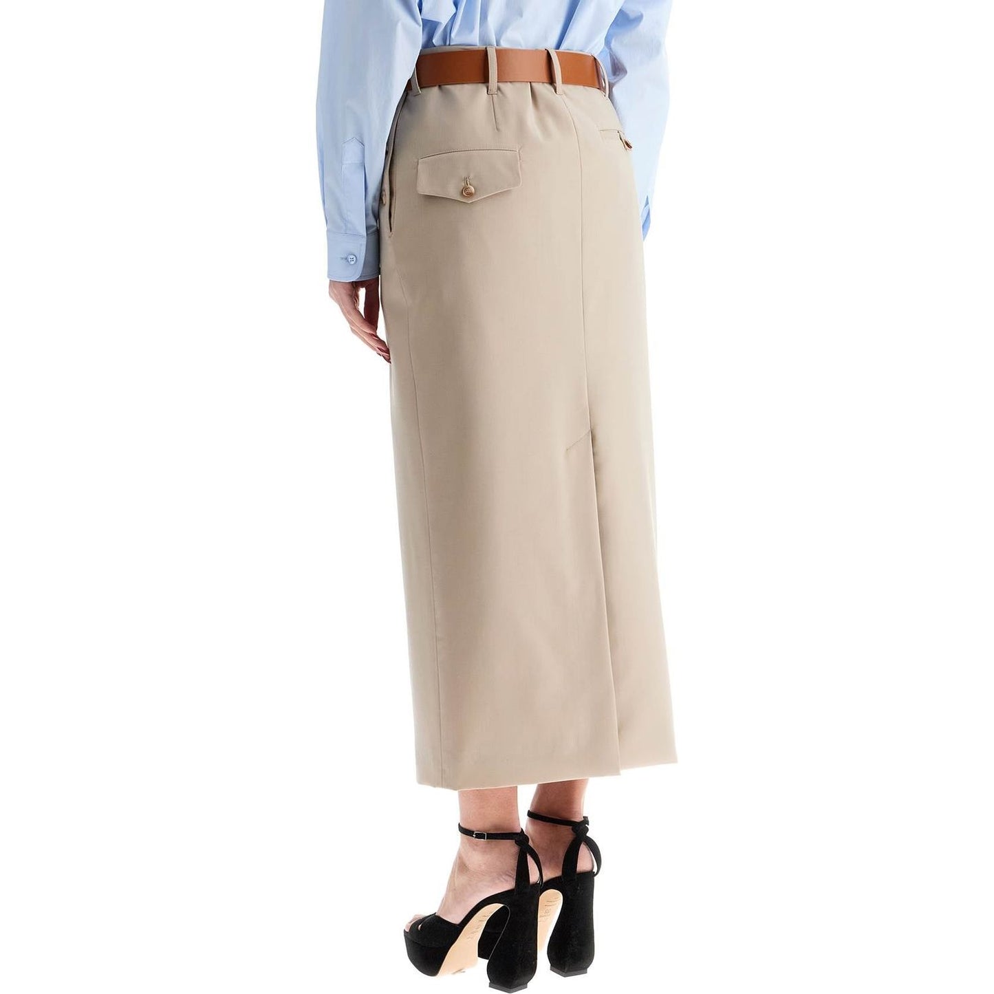Moschino skirt with belt Skirts Moschino Gray