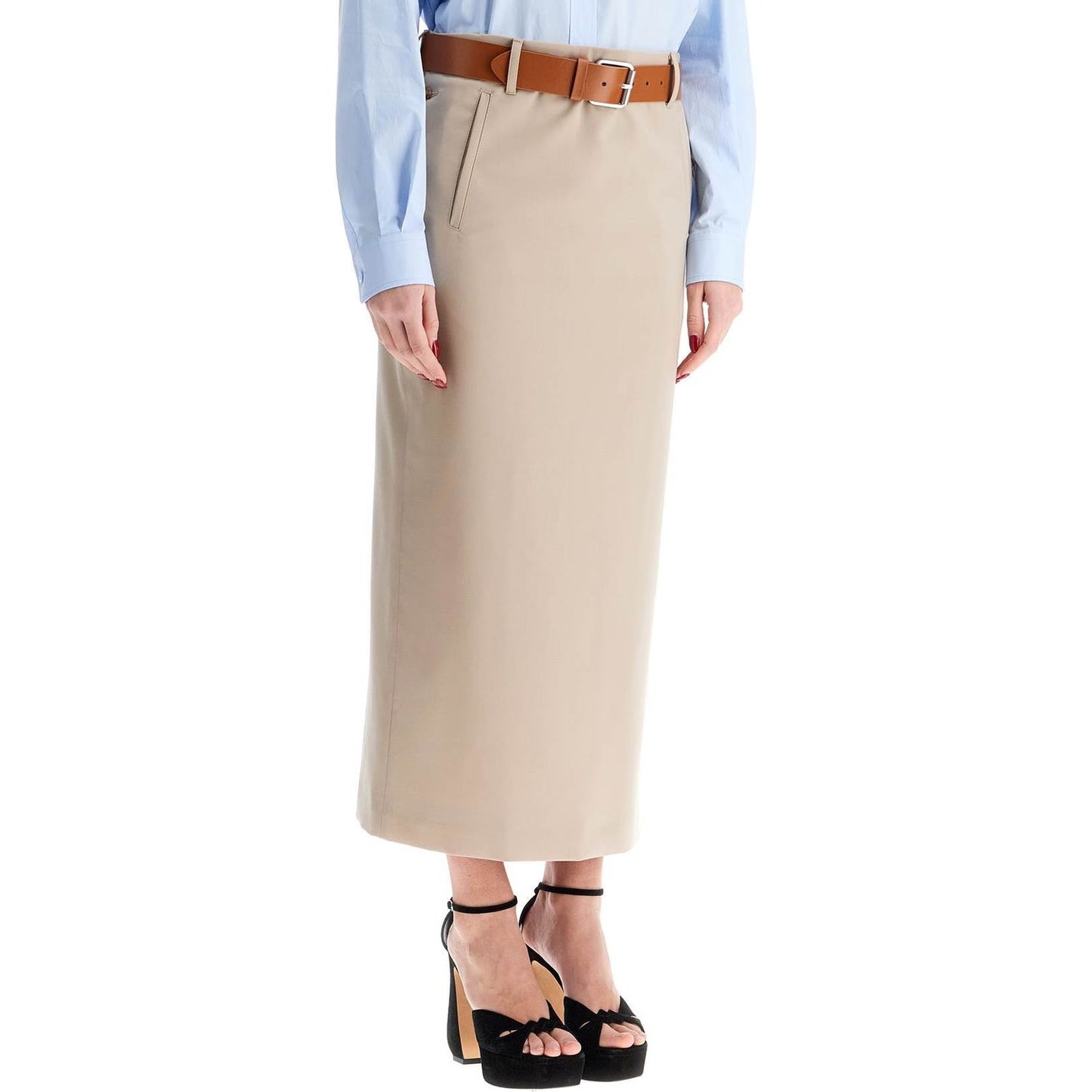 Moschino skirt with belt Skirts Moschino Gray
