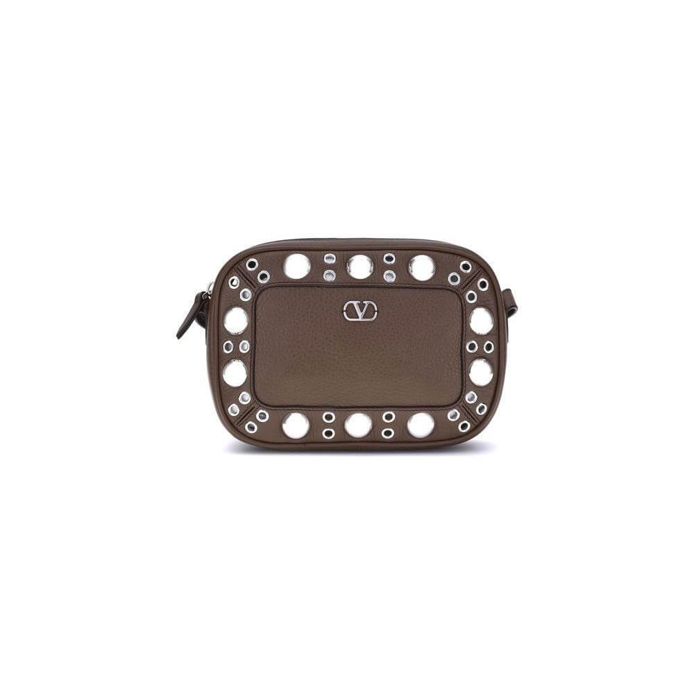 Valentino Garavani-Valentino Garavani Nellcôte Shoulder Bag-1728,72470364320,Bags,Brown,New with tags,Shoulder Bags - Women - Bags,Valentino Garavani,Women,Women - Bags-VA7W2B0R74MJLW04BB