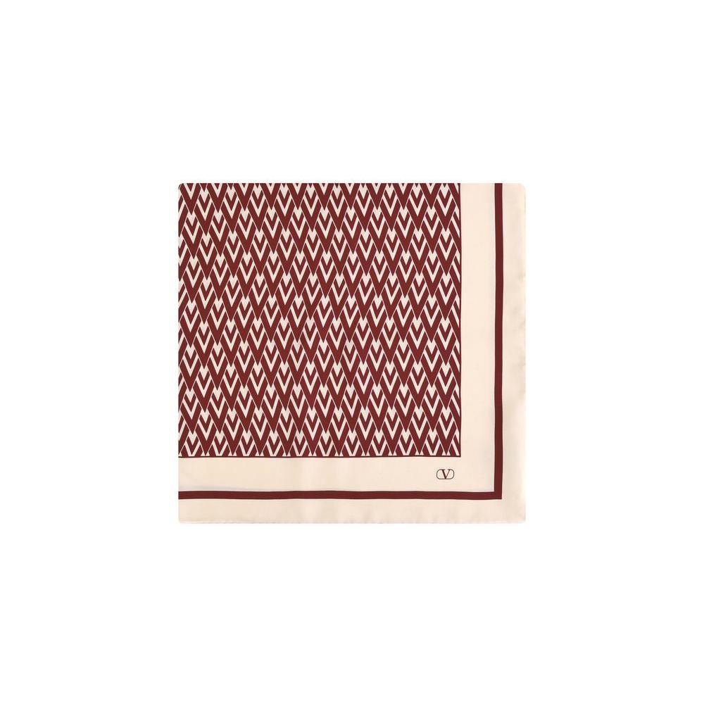 Valentino Garavani Valentino Garavani Toute la V silk Scarf VA7W2EI114SHT46LBB 1728,72470364320,New with tags,Red,Scarves - Women - Accessories,Valentino Garavani,Women