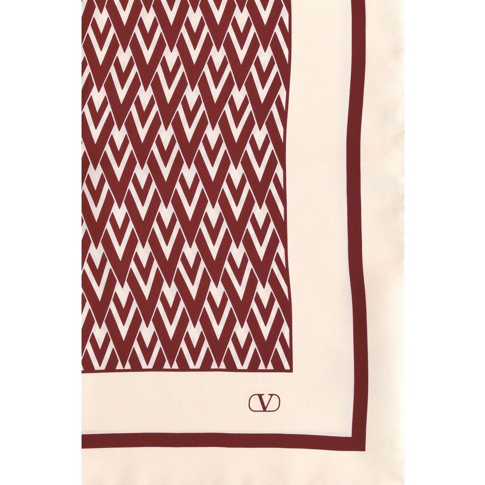 Valentino Garavani Valentino Garavani Toute la V silk Scarf VA7W2EI114SHT46LBB 1728,72470364320,New with tags,Red,Scarves - Women - Accessories,Valentino Garavani,Women