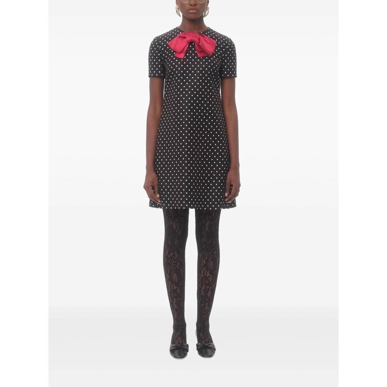 Valentino-Valentino mini dress with bow-LDin,Spring - Summer 2025,Women,Women > Clothing,Women > Clothing > Dresses,Yes Eu-BVADL698SAFQ-P25