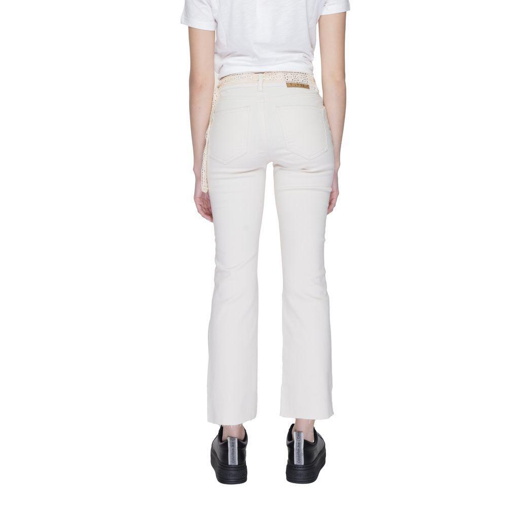 Vero Moda Beige Cotton Bootcut Jean VE-13395202507-L/34