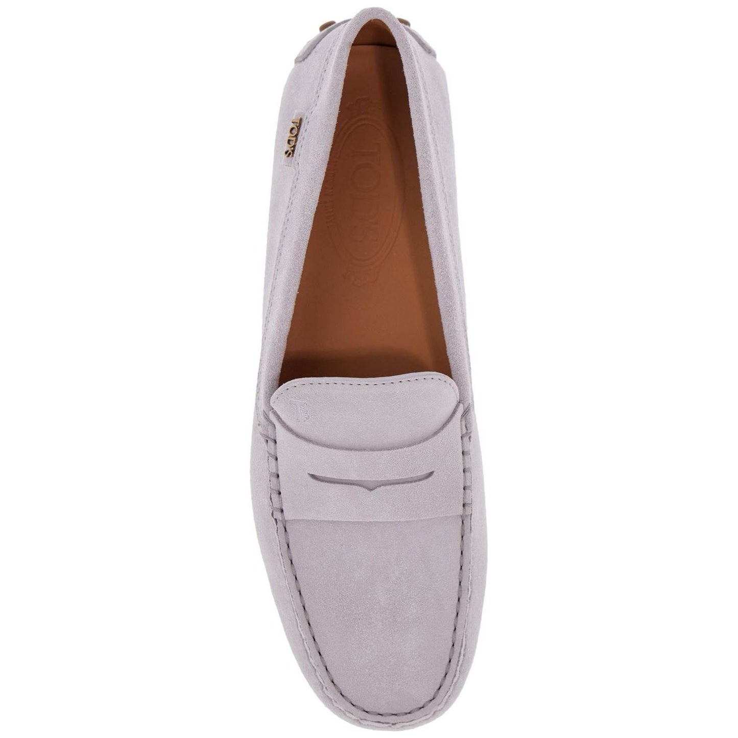 Tod'S light grey suede leather driving moccasin Loafers Tod'S Gray