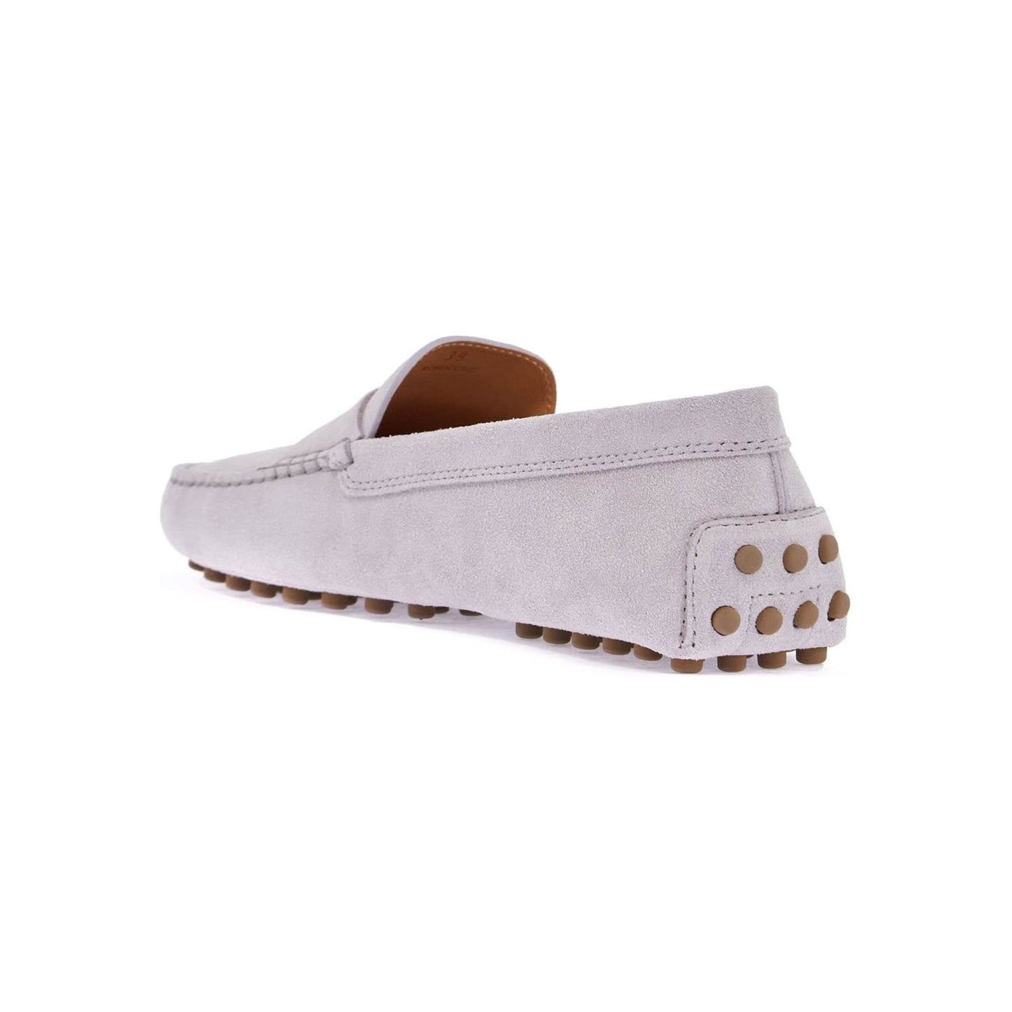 Tod'S light grey suede leather driving moccasin Loafers Tod'S Gray