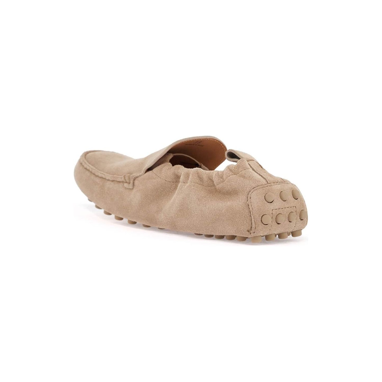 Tod'S gathered leather slippers in cord color Mules Tod'S Rosy Brown
