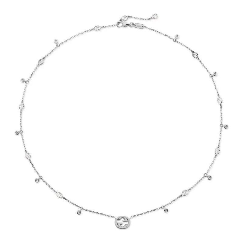 COLLANE GUCCI MOD. YBB729402003 DESIGNER FASHION JEWELLERY GUCCI JEWELS Light Gray