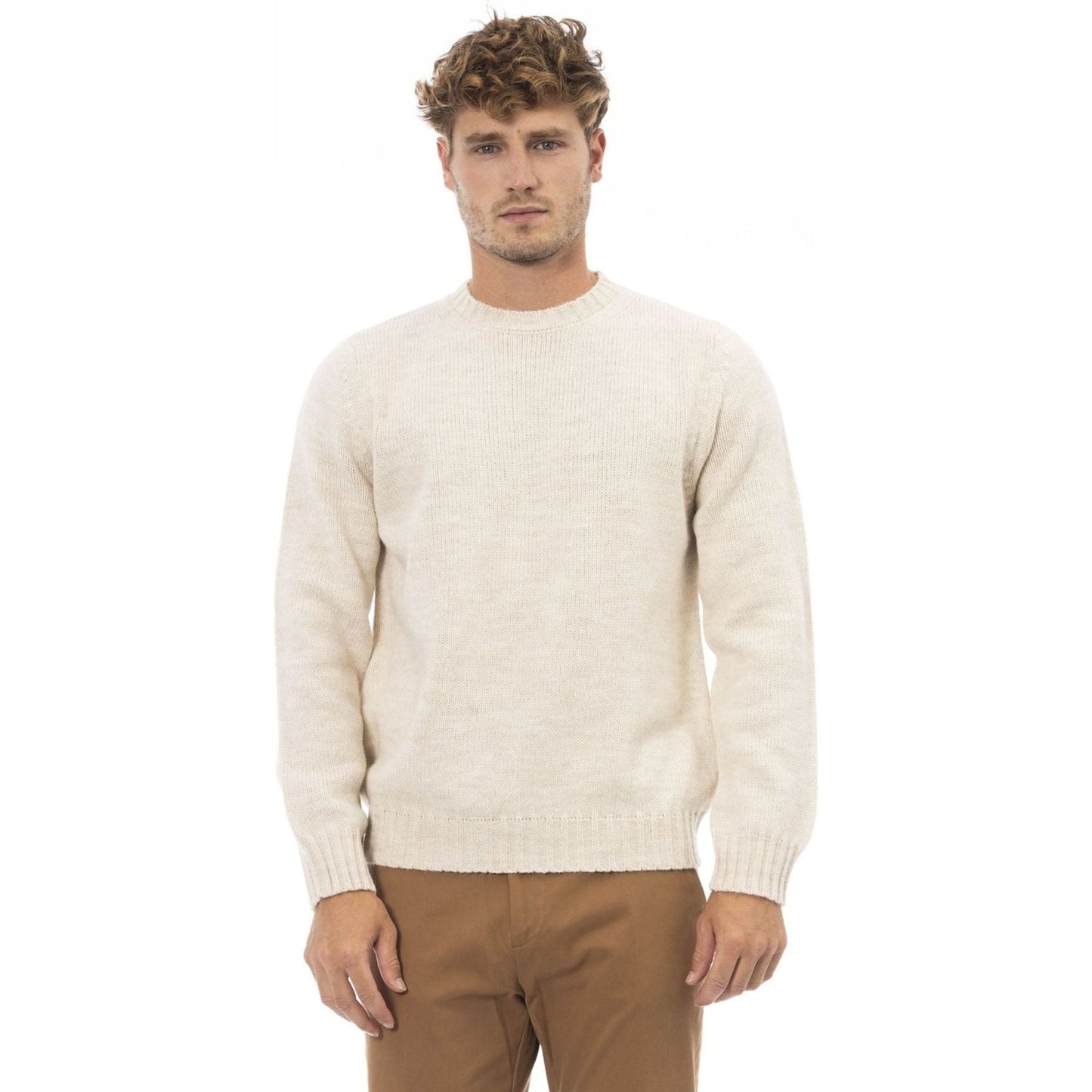 Alpha Studio Sweaters Sweaters Alpha Studio Light Gray