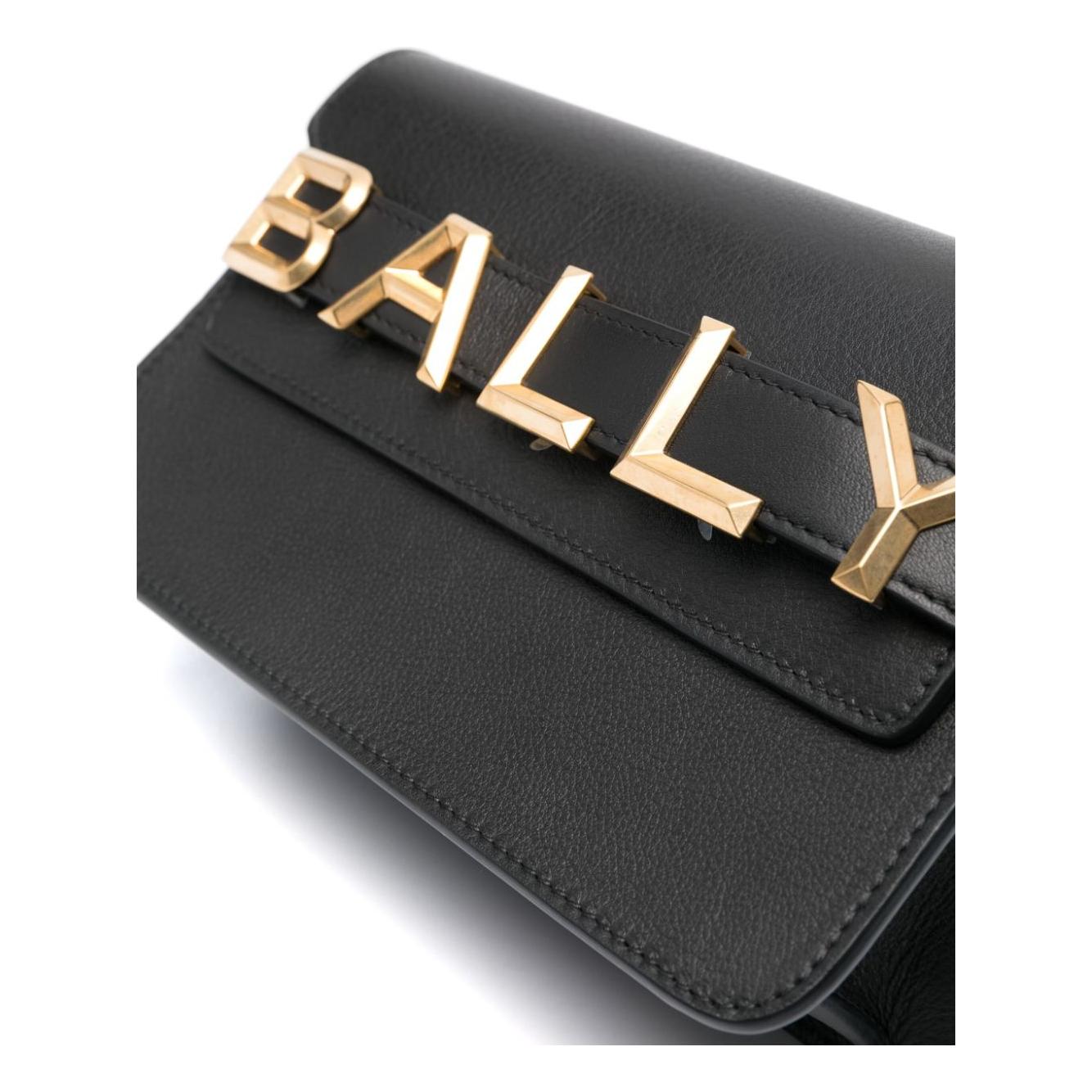 Bally logo-lettering leather bag