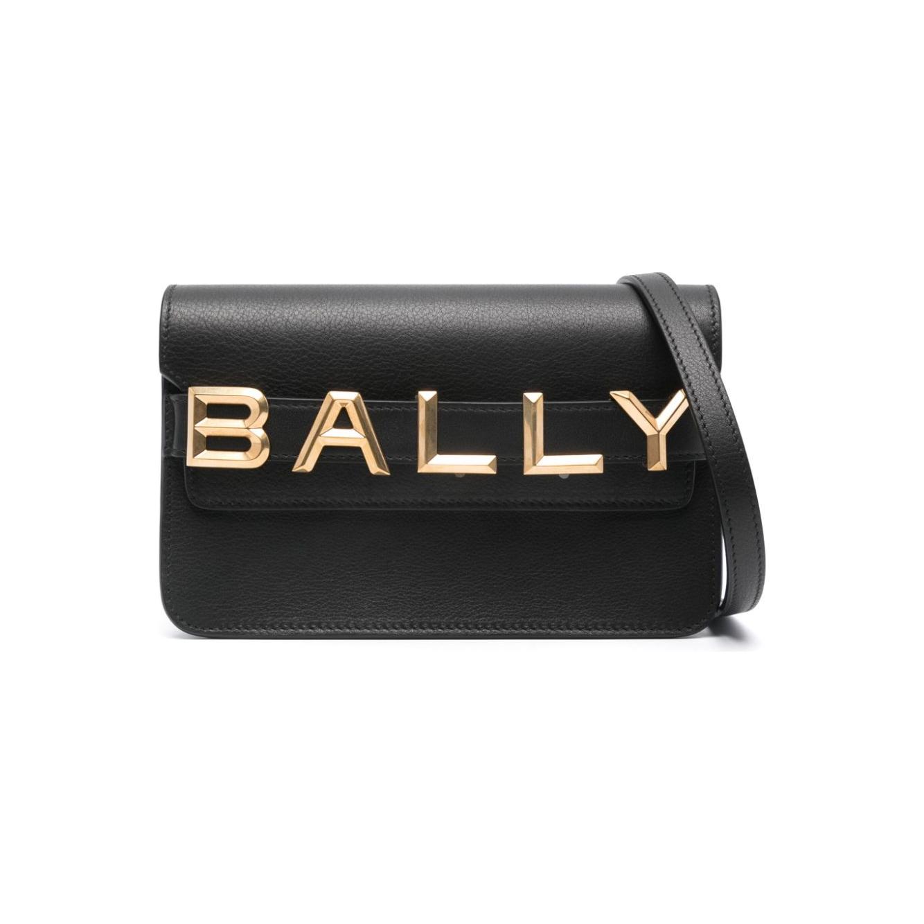 Bally logo-lettering leather bag