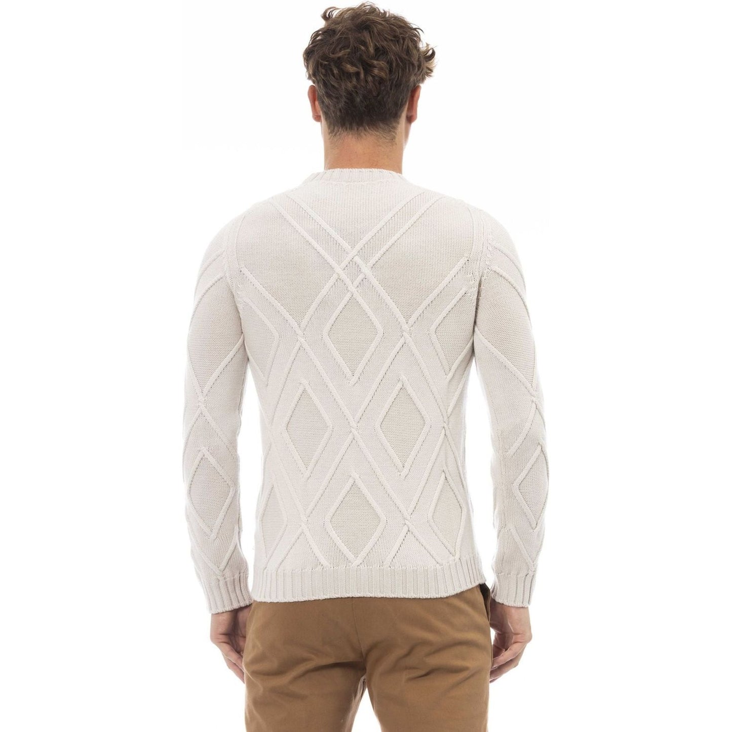 Alpha Studio Sweaters Sweaters Alpha Studio Light Gray