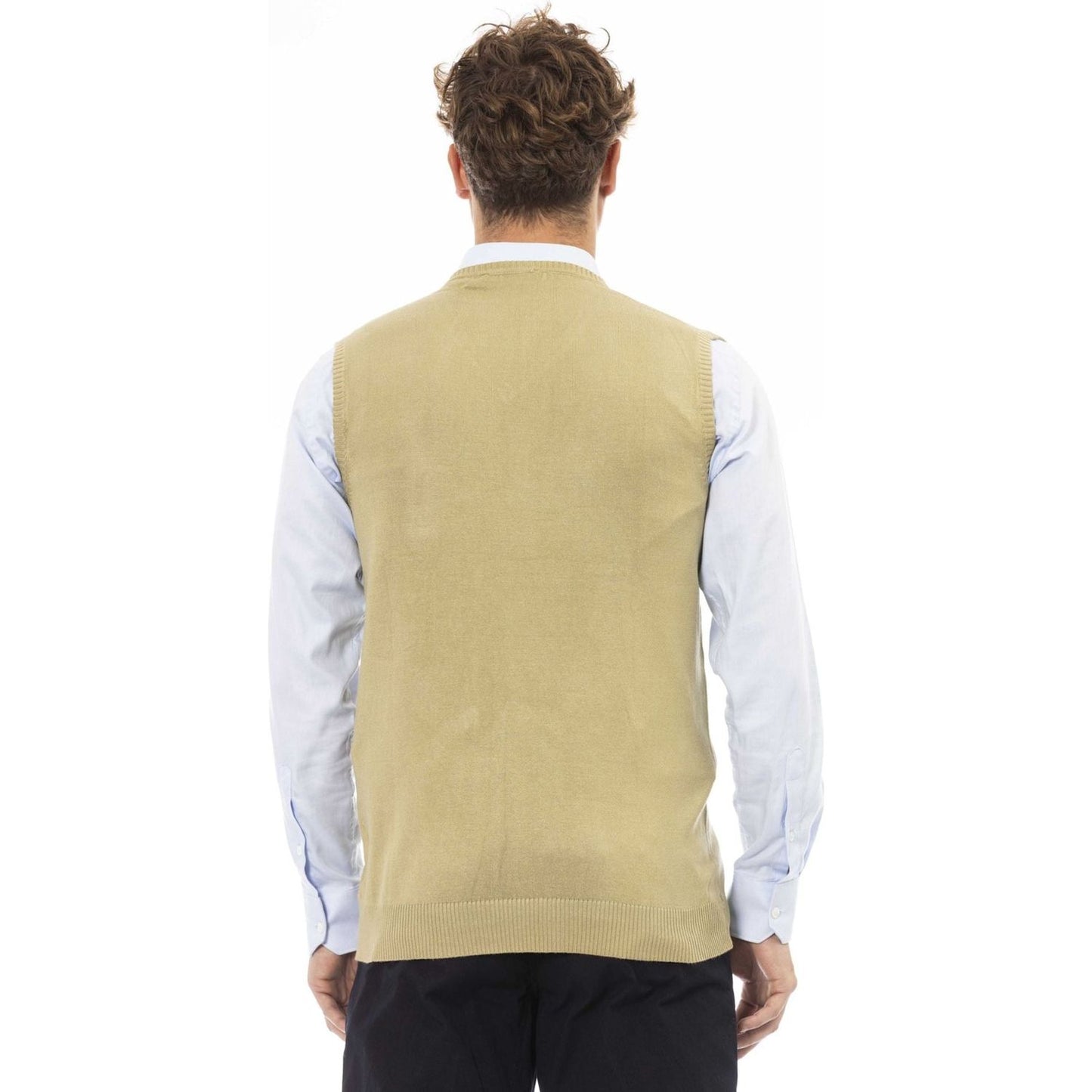 Alpha Studio Vest Vest Alpha Studio Tan