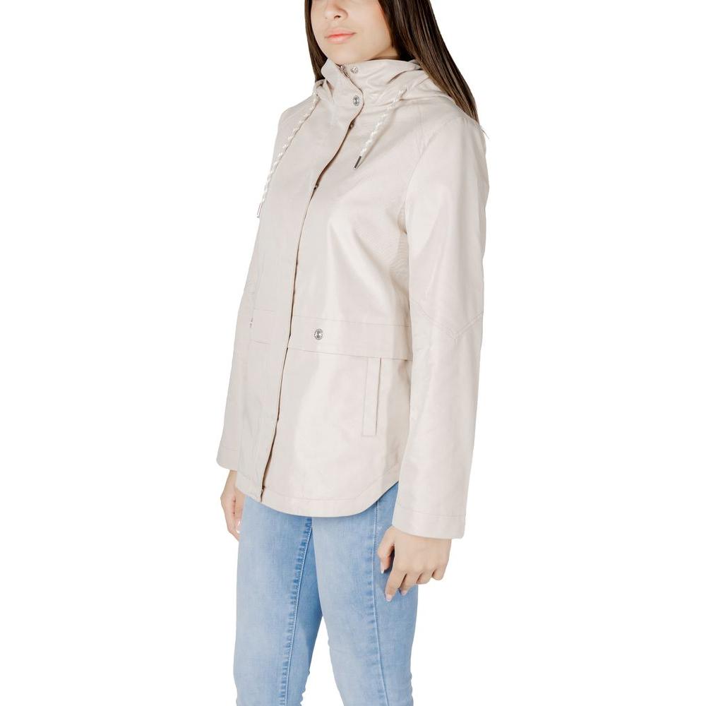 Street One Beige Cotton Jackets & Coat