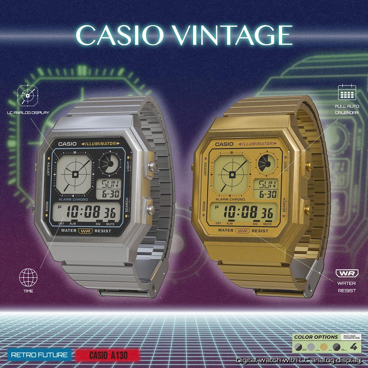 CASIO VINTAGE Mod. RETRO FUTURE EDGY COLLECTION - BLACK WATCHES CASIO COLLECTION & VINTAGE Dark Slate Gray