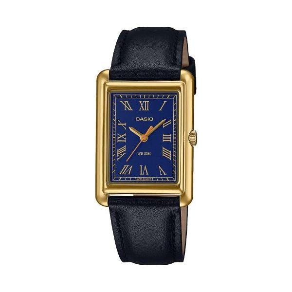 CASIO COLLECTION Mod. LADY TANK, GOLD, LEATHER - BLUE WATCHES CASIO COLLECTION & VINTAGE Tan