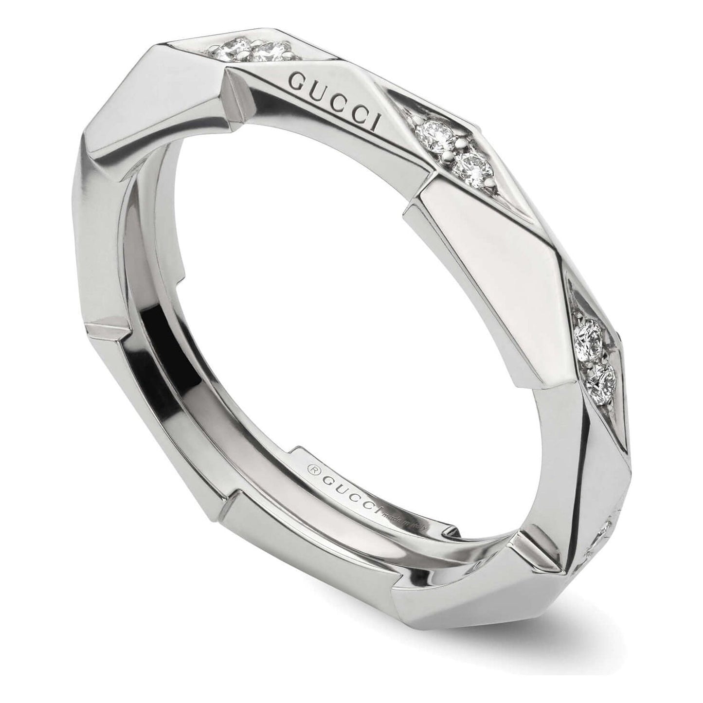 ANELLI GUCCI MOD. YBC789344001 DESIGNER FASHION JEWELLERY GUCCI JEWELS Light Gray