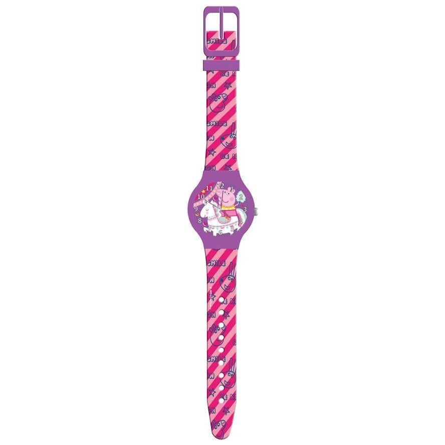 PEPPA PIG KID WATCH Mod. 482608 - Plastic Box WATCHES CARTOON Maroon