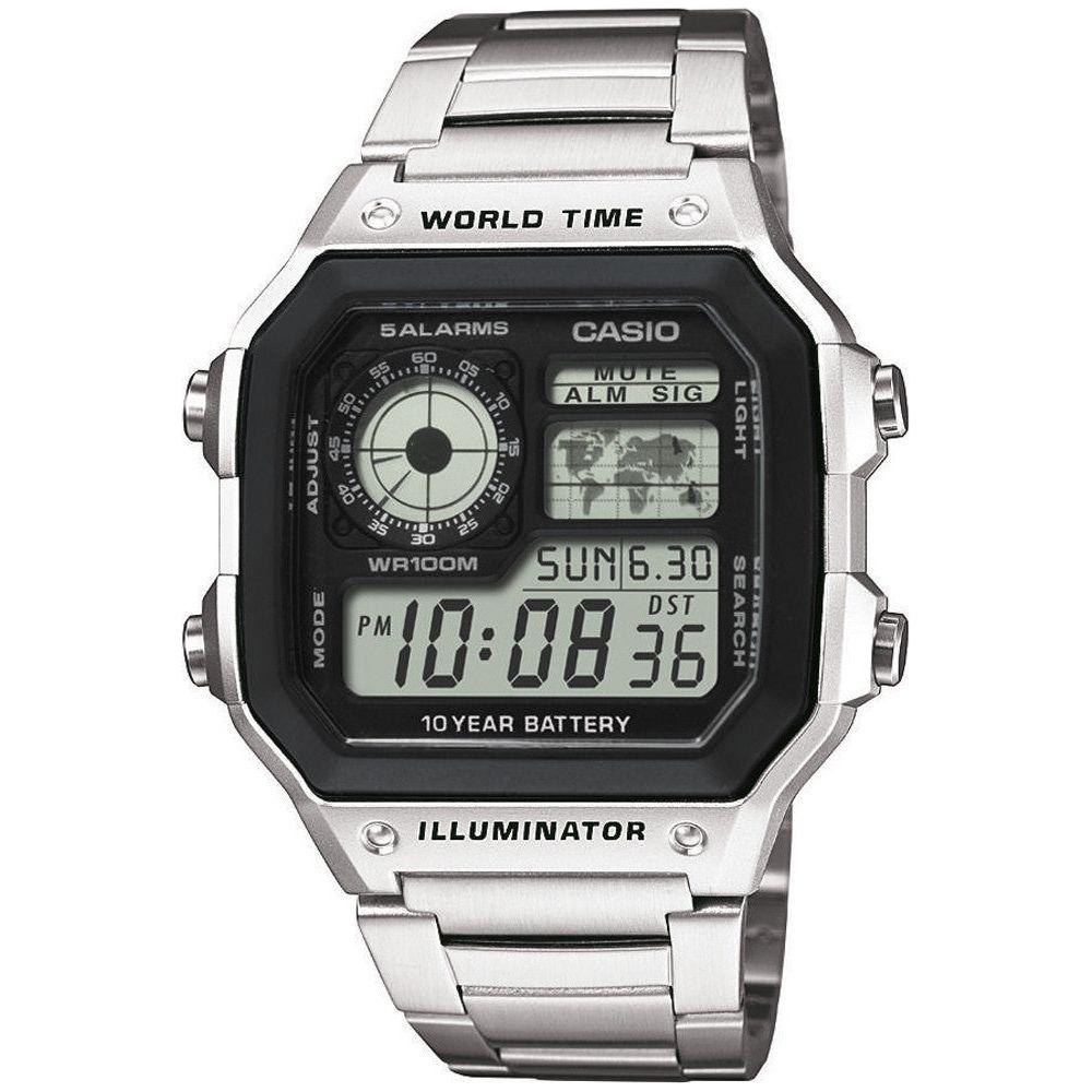 CASIO ILLUMINATOR WORLDTIME WATCHES CASIO Light Gray
