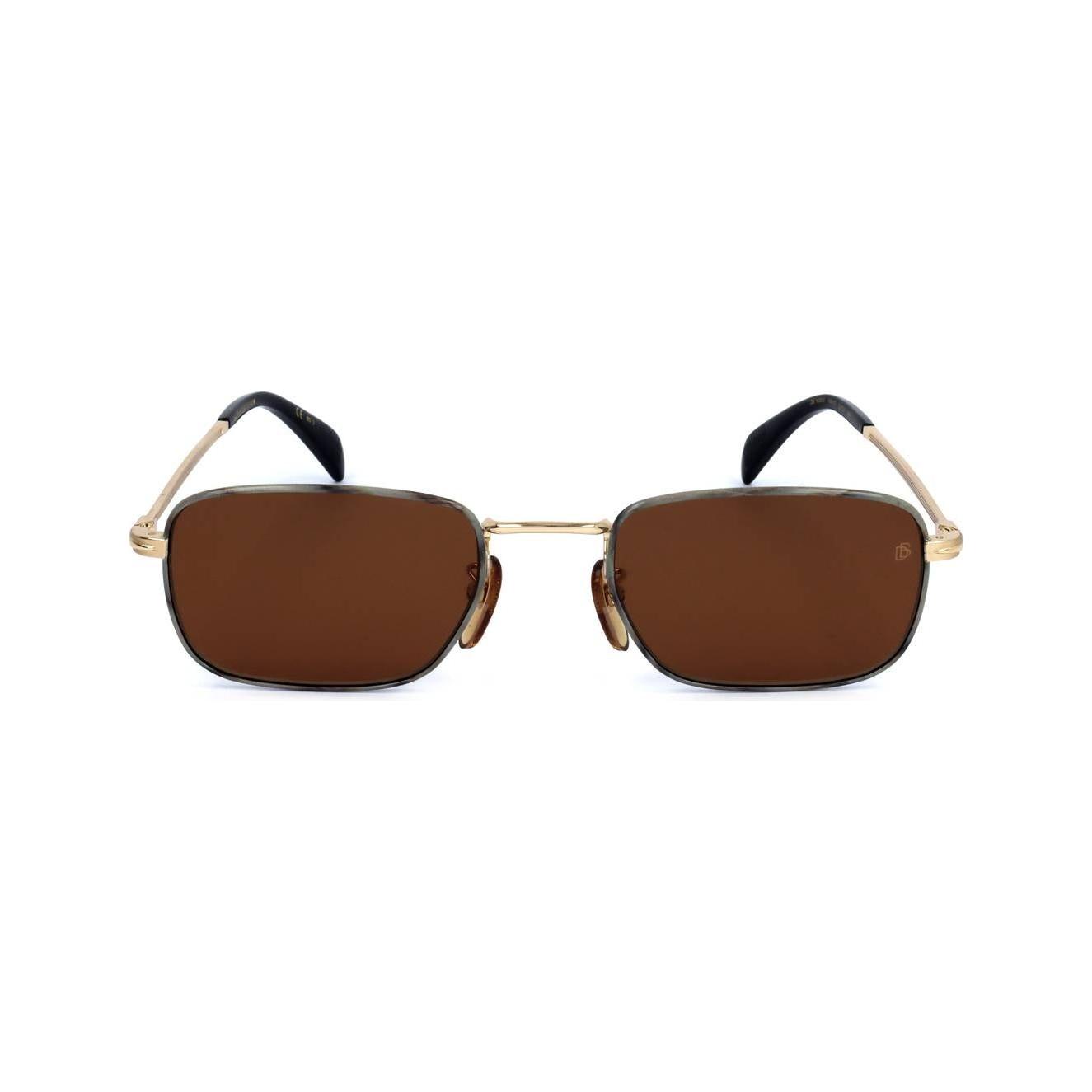 DAVID BECKHAM MOD. DB 1035_S GOLD HORN SUNGLASSES & EYEWEAR DAVID BECKHAM SUNGLASSES Saddle Brown