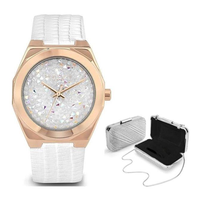 DAISY DIXON Mod. ALESSANDRA #8 + PURSE Special Pack WATCHES DAISY DIXON Light Gray