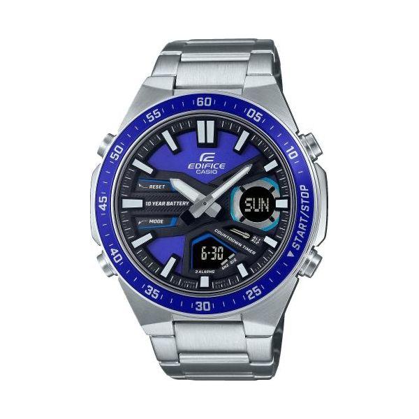 CASIO EDIFICE Mod. CLASSIC ANA-DIGIT - 10 YEAR BATTERY WATCHES CASIO EDIFICE Dark Slate Blue