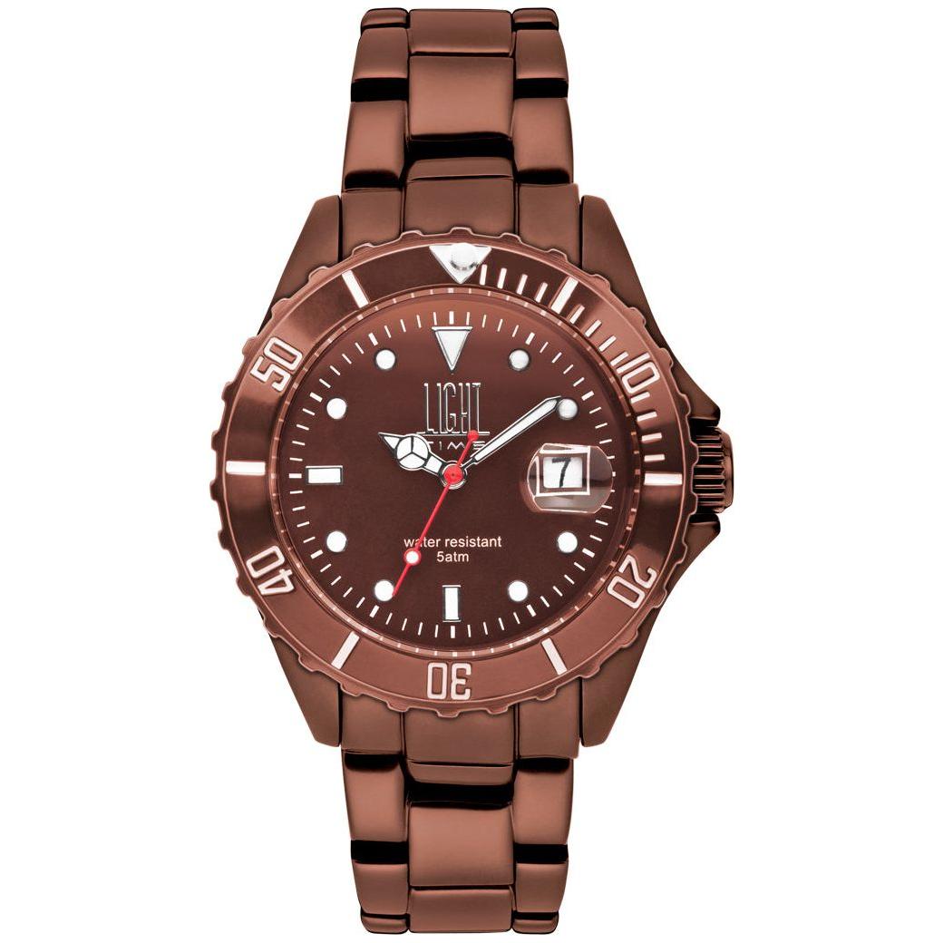 LIGHT TIME Mod. ALLUMINIUM WATCHES LIGHT TIME Saddle Brown