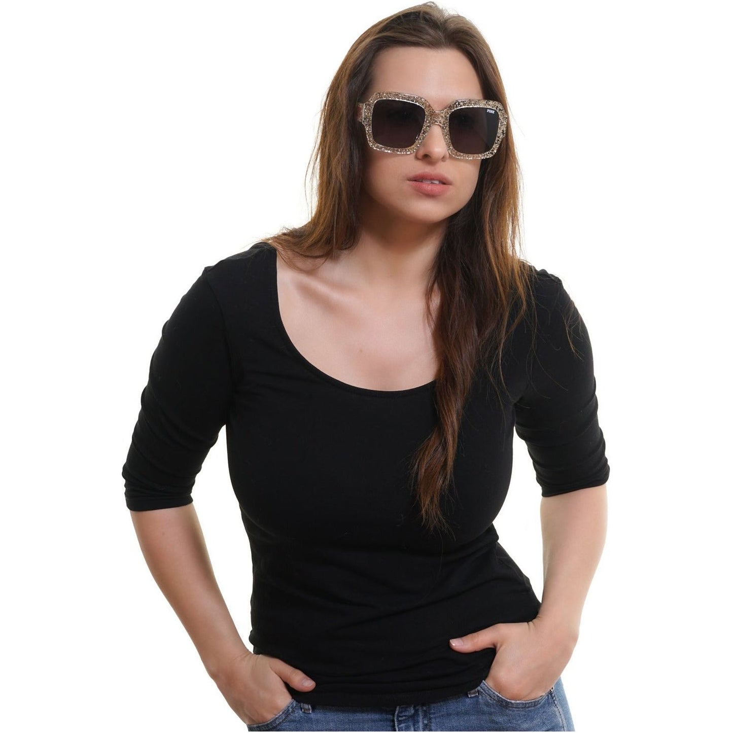 VICTORIAS SECRET SUNGLASSES SUNGLASSES & EYEWEAR VICTORIA'S SECRET SUNGLASSES Black