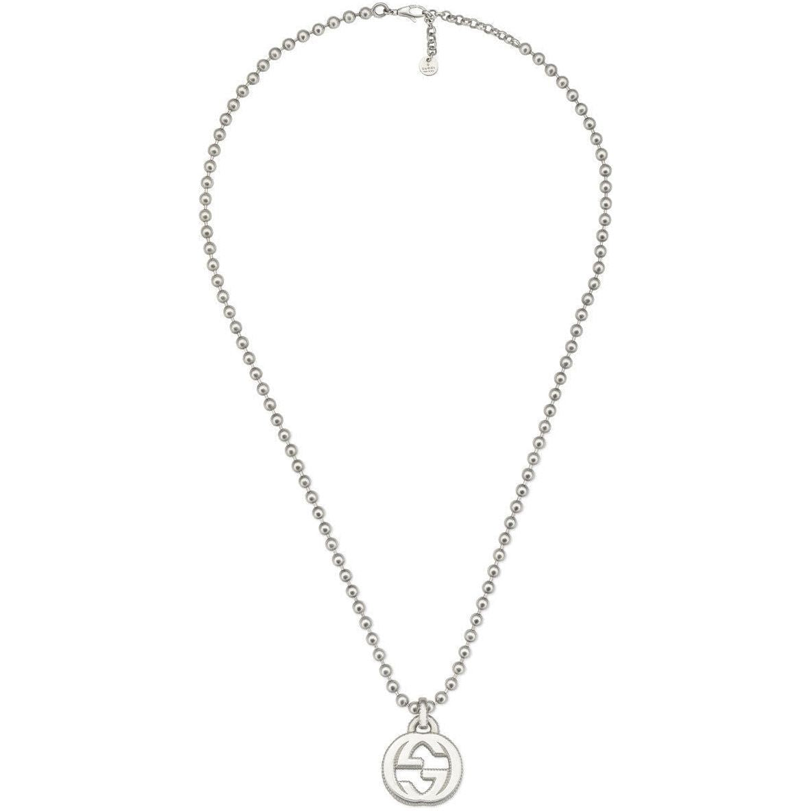 GUCCI Necklace NEW COLLECTION Mod. YBB479217001 WOMAN NECKLACE GUCCI JEWELS Light Gray
