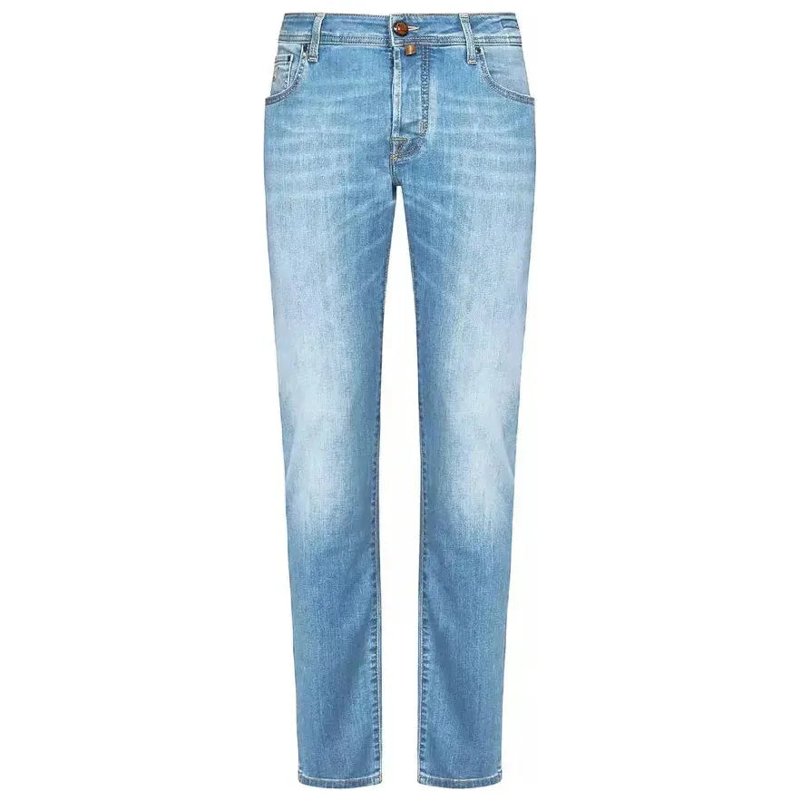 Light Blue Cotton Jeans & Pant Jacob Cohen Dark Gray