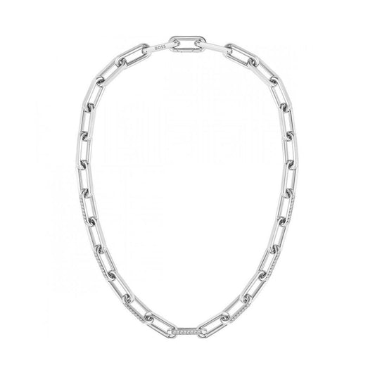Hugo Boss Silver Stainless Steel Necklace