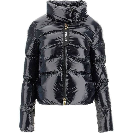 Pinko "crystal nylon down jacket" Jackets Pinko Dark Slate Gray