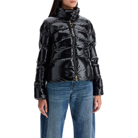 Pinko "crystal nylon down jacket" Jackets Pinko Dark Slate Gray