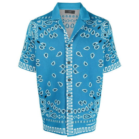 Alanui Shirts Clear Blue Shirts Alanui Steel Blue